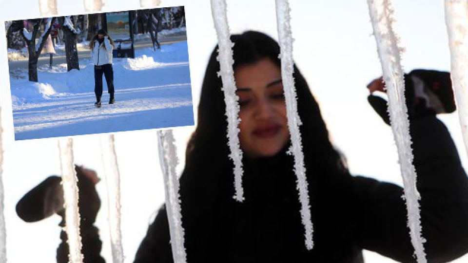 Bir kentte termometre buz kesti: - 30.3!