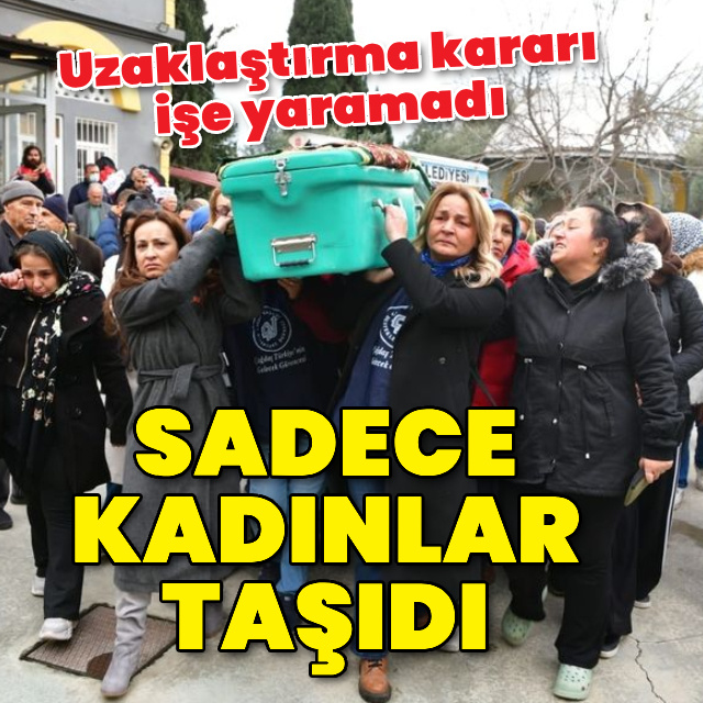 Cenazesini kadınlar taşıdı
