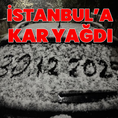 İstanbul'a kar yağdı