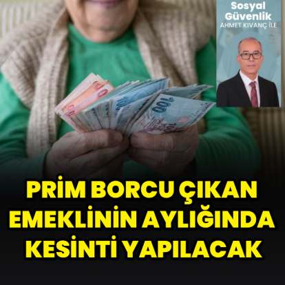 Borçlu emeklinin aylığında kesinti