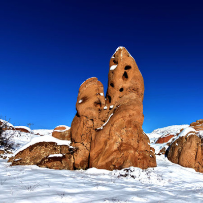Sivas değil sanki Mars'a kar yağmış gibi!