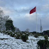 İstanbul'dan kar manzaraları