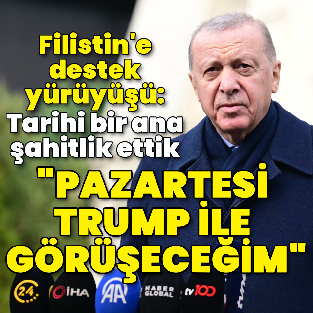 Cumhurbaşkanı Erdoğan'dan açıklamalar