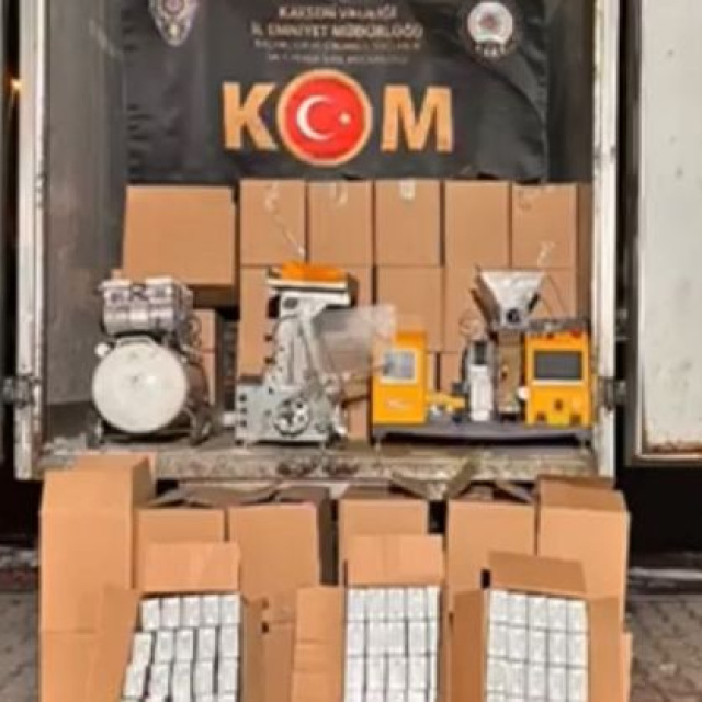 270 kilogram kaçak tütün ele geçirildi