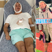 Eski milli futbolcudan öldüresiye darp!