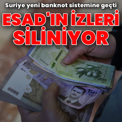 Suriye'de yeni banknot dönemi: Esad portresi gitti, sıfırlar atıldı