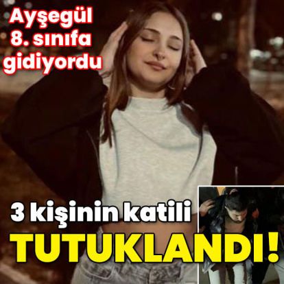 Ayşegül 8. sınıfa gidiyordu... Üç kişinin katili tutuklandı!