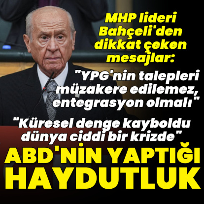 Bahçeli'den Maduro mesajları: ABD'nin yaptığı haydutluk