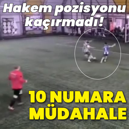 Futbolcuya hakemden hayati müdahale!