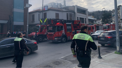 Bebek'te korkutan yangın