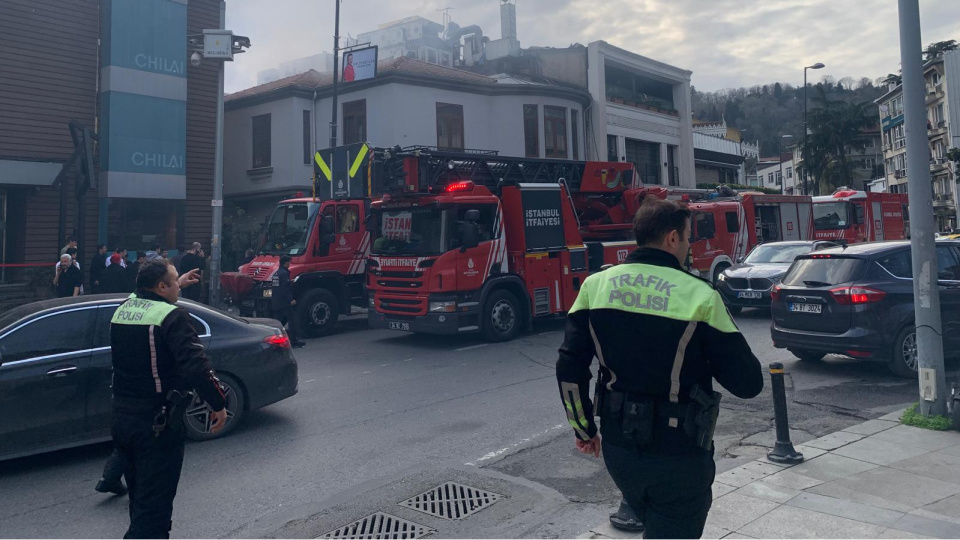 Bebek'te korkutan yangın