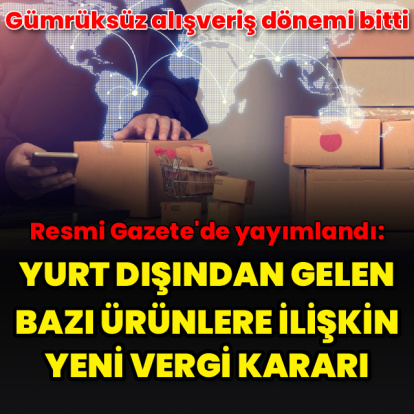 Gümrüksüz alışveriş dönemi bitti
