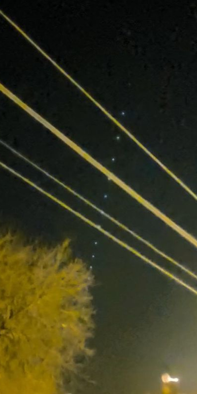 Starlink uyduları Bursa'da görüntüledi