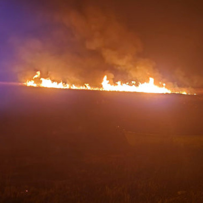 Eber Gölü'nde yangın çıktı
