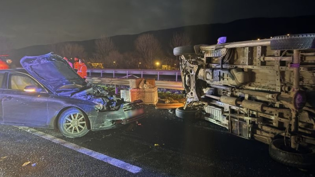 Anadolu Otoyolu'nda trafik kazası: 1 ölü, 3 yaralı