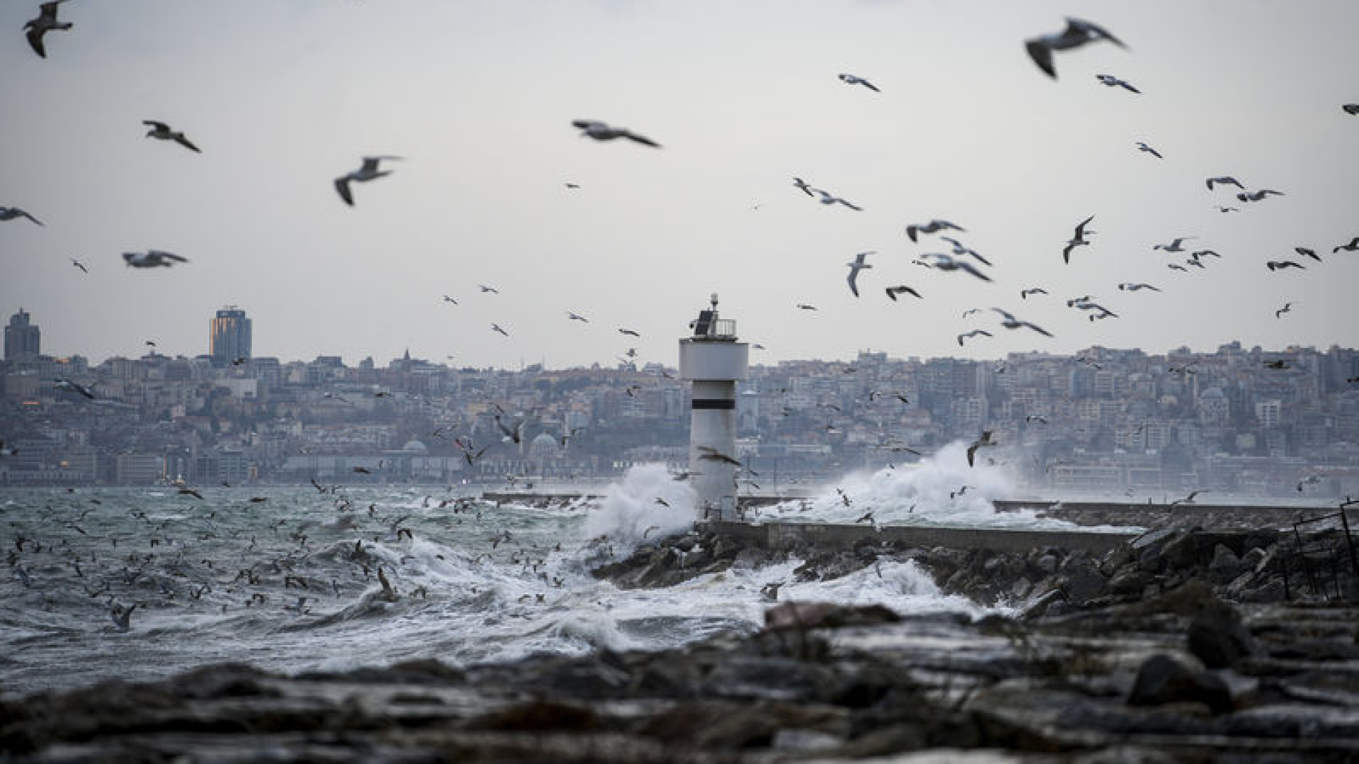 Son dakika: İstanbul'da deniz seferlerine fırtına engeli | Son dakika haberleri
