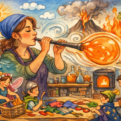 Cam, ışık ve hayal gücüyle örülü bir öğrenme programı