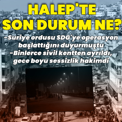 Halep'te son durum ne?