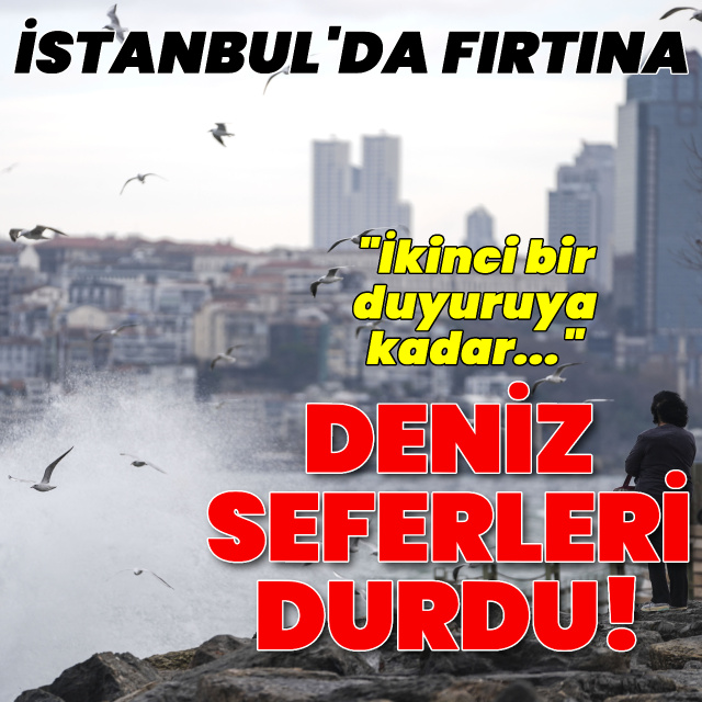 Deniz seferlerine fırtına engeli