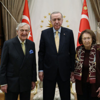 Cumhurbaşkanı Erdoğan, Koç ve Arsel'i kabul etti