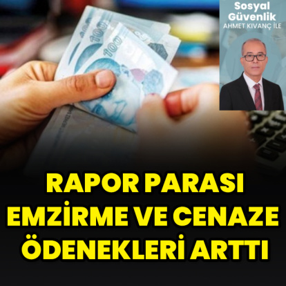 Rapor parası zamlandı
