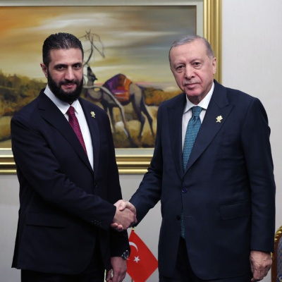 Cumhurbaşkanı Erdoğan, Şara ile görüştü