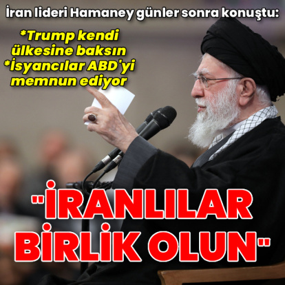 Hamaney günler sonra konuştu: İranlılar, birlik olun