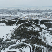 Adeta 'doğal' laboratuvar! Karlar içinde görüntülendi