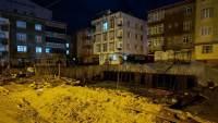 İnşaat alanında toprak kaydı; 4 apartman boşaltıldı
