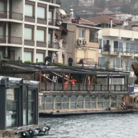 Bebek Otel'in kaçak bölümleri yıkılıyor