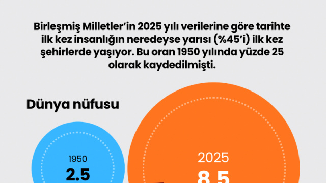 Tarihte ilk kez insanlığın yarısı şehirlerde yaşıyor