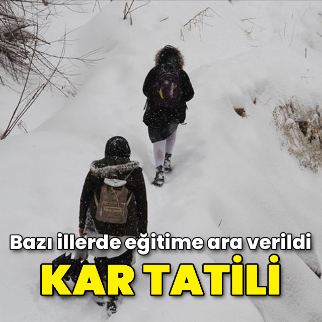 Eğitime kar engeli! İşte okulların tatil edildiği iller...