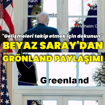 Beyaz Saray'dan dikkat çeken Grönland paylaşımı
