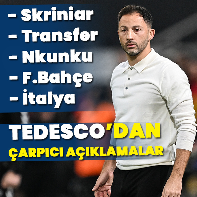 Tedesco'dan geleceğine dair çarpıcı açıklama!