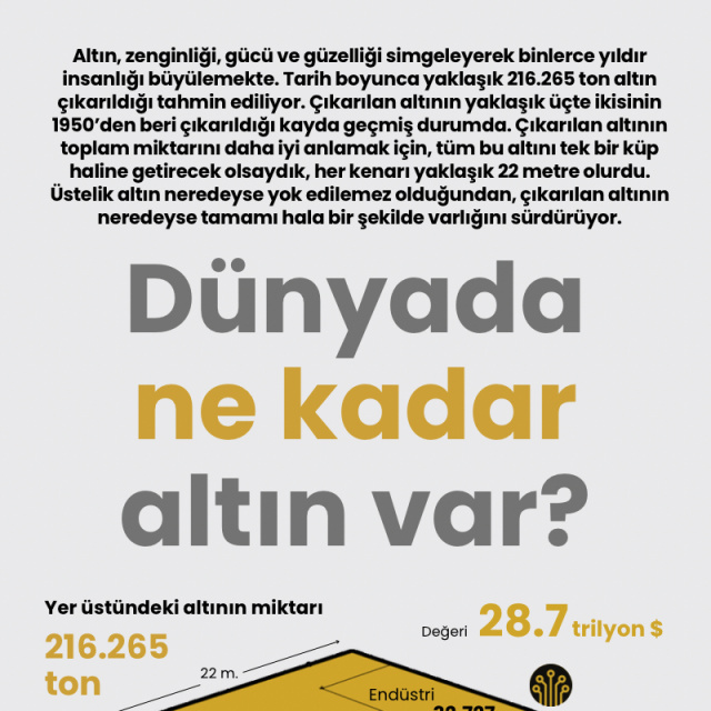 Dünyada ne kadar altın var?
