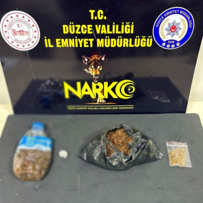 Düzce'de uyuşturucu operasyonları: 2 tutuklama