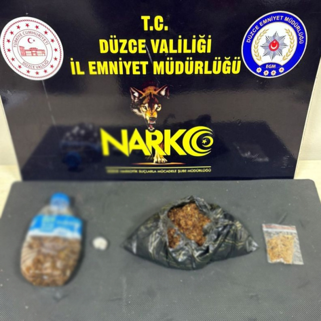 Düzce'de uyuşturucu operasyonları: 2 tutuklama