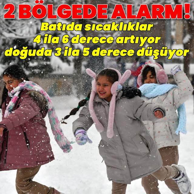 Karla karışık yağmur ve kar yağışı alarmı