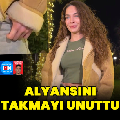 Alyansını takmayı unuttu