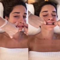 Ağız içi masajını paylaştı