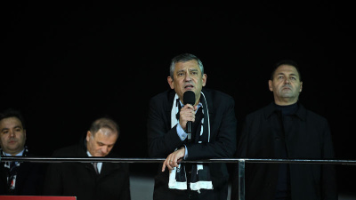 Özgür Özel, Beşiktaş mitinginde konuştu