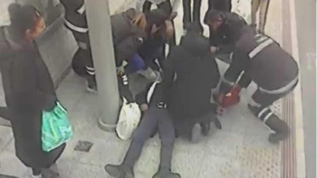 Şok cihazıyla müdahale hayatını kurtardı