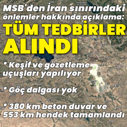 MSB: İran sınırında tüm tedbirler alındı