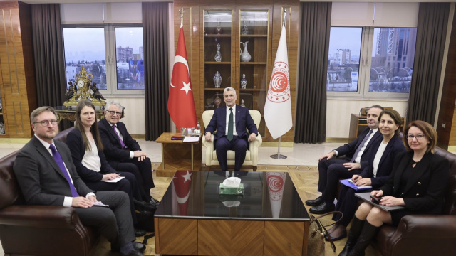 Bakan Bolat, Avrupa Komisyonu Vergilendirme ve Gümrük Birliği Genel Müdürü Thomas'ı kabul etti
