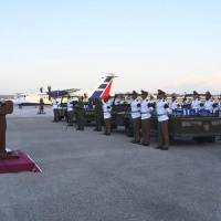 Venezuela'da hayatını kaybeden Kübalılar için tören