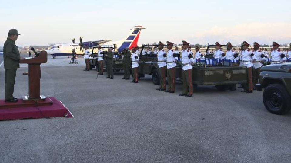 Venezuela'da hayatını kaybeden Kübalılar için tören