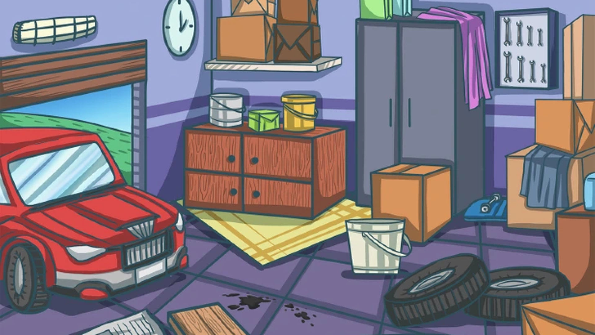 Çizimlerdeki saklı nesneleri bulabilir misiniz? Bu 6 görseldeki gizli nesneleri bulmak için büyük dikkat gerekiyor!