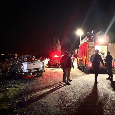 Yanan otomobilde cansız beden bulundu