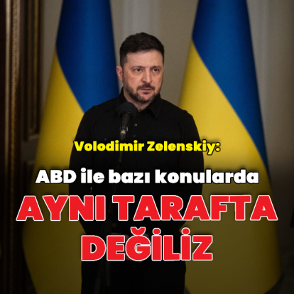 "ABD ile bazı konularda aynı tarafta değiliz"