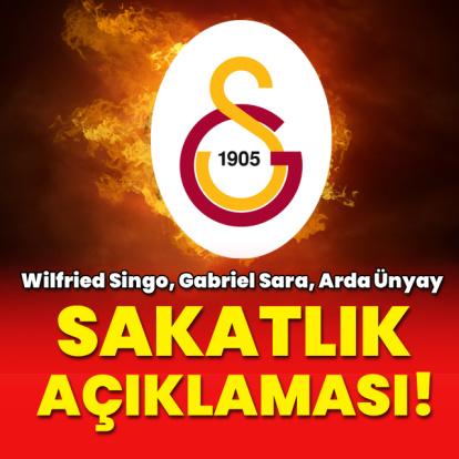 Galatasaray'dan üç isim için sakatlık açıklaması!